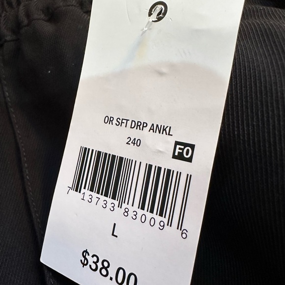 NWT Ophelia Roe Soft Drape Black Ankle Pants Elastic Waist With and Pockets L - Picture 4 of 11